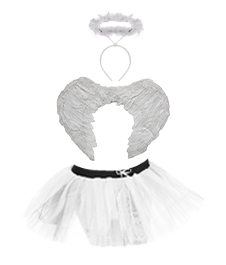 Wickedfun Heavenly Angel Tutu 3 Pcs Set