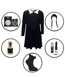 Wholesale Gothic Pattern Girl  Fancy Dress Costume Set
