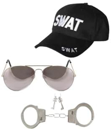 Swat Police Team Costume Accessory Set