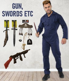 Gun, Swords etc