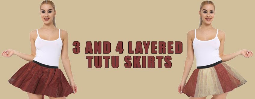 3 and 4 Layered Tutu Skirts