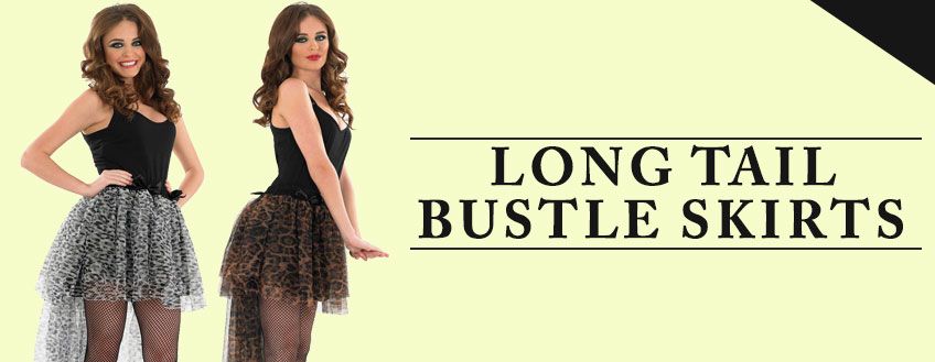 Long Tail Bustle Skirts