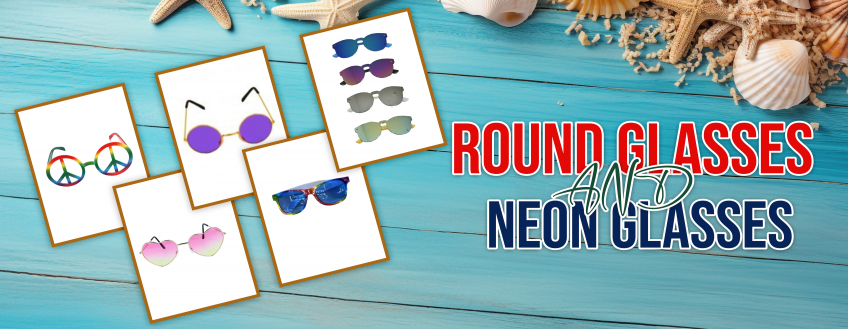 Round Glasses and Neon Glasses