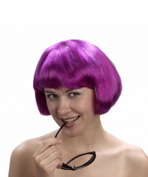 Super Model Purple Wig
