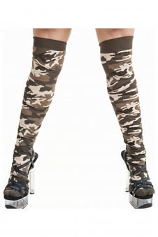 Crazy Chick Camouflage OTK Socks
