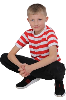 Active Star Children's Red & White Stripe T-Shirt