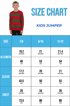 Wickedfun Children's Red and White Stripe Knitted Jumper