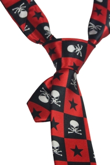 Skull and Stars Neck Tie