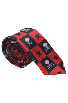 Skull and Stars Neck Tie