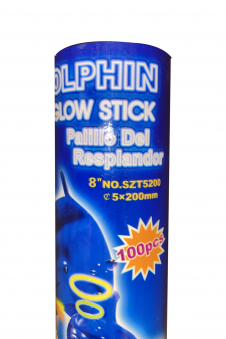 Wickedfun 100 Pcs Glow Sticks 8'' (5*200 mm)