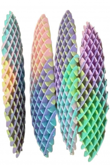 Wickedfun Multicoloured Fidget Worm Sensory Slug Toys Vent Stress Relief 