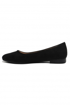 Women’s Black Suede Ballet Flats