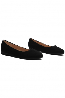 Women’s Black Suede Ballet Flats