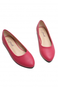 Women’s Burgundy Ballet Flats