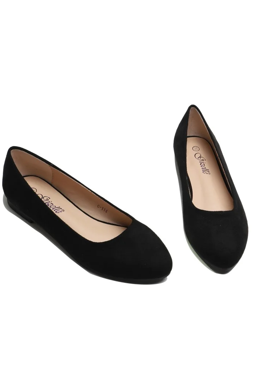 Women’s Black Suede Ballet Flats